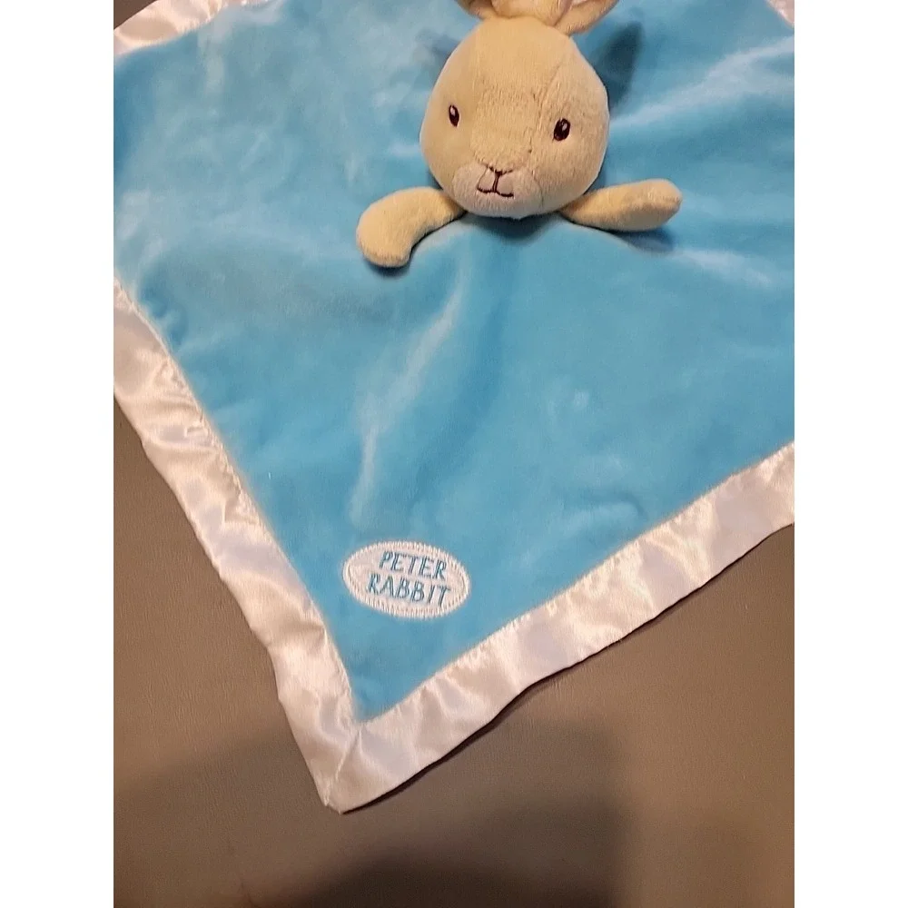 2016 Beatrix Potter Peter Rabbit Good Little Bunny Blue Lovey Security‎ Blanket